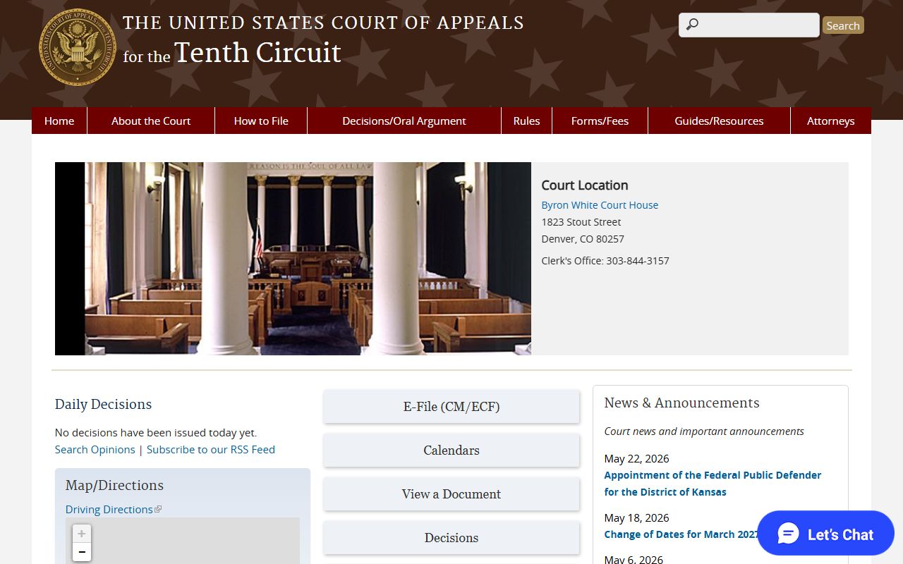 Tulsa County federal appeals Tenth Circuit Court of Appeals